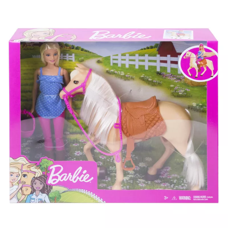 Barbie-nukk ja hobune, Moodne nukk, Naine, 3 a, Tüdruk, 250 mm, 480 g