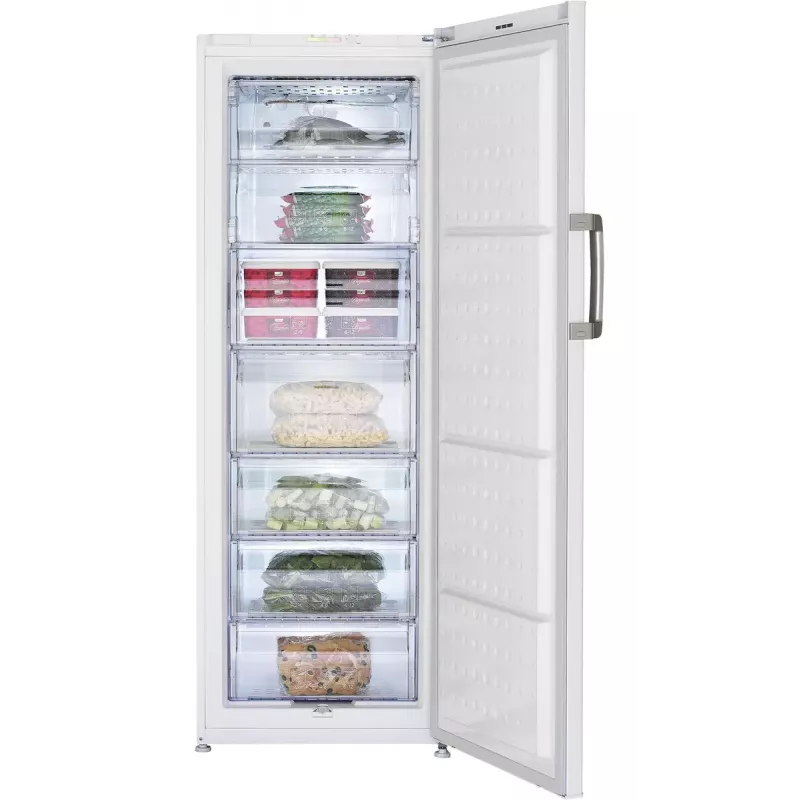Püstik-sügavkülmik BEKO FS127940N — 244 L netomahutavus, E klass, 13 kg/24h, valge