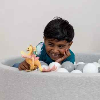 schleich BAYALA Fööniks, 5 a, Ükssarvik / Pegasus, Ükssarvikud ja haldjad, Kollane, Plast