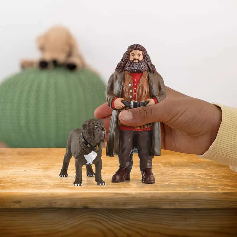 schleich Hagrid & Fang, 6 a, Harry Potter™, Mitmevärviline, Plastik