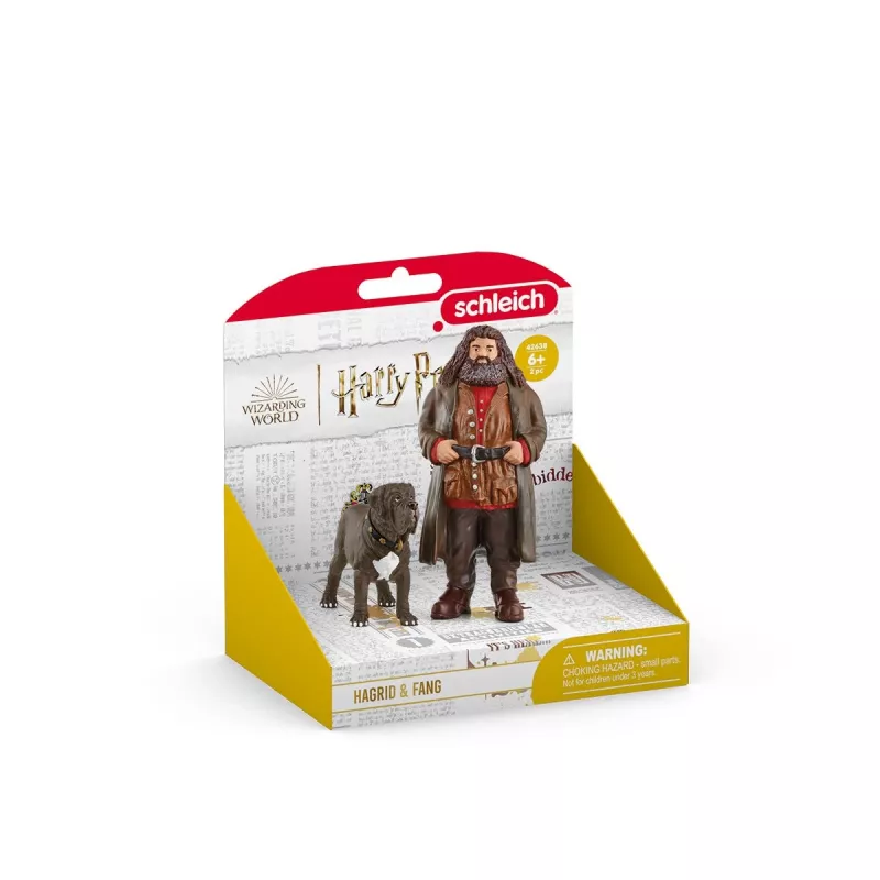 schleich Hagrid & Fang, 6 a, Harry Potter™, Mitmevärviline, Plastik
