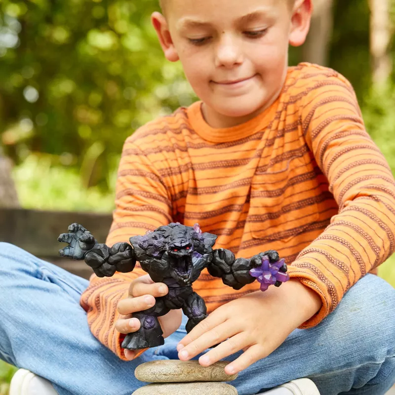 schleich ELDRADOR CREATURES Varjukivikoletis, Monsters and dragons, Stone World, 7 a, Must, Lilla, Plast