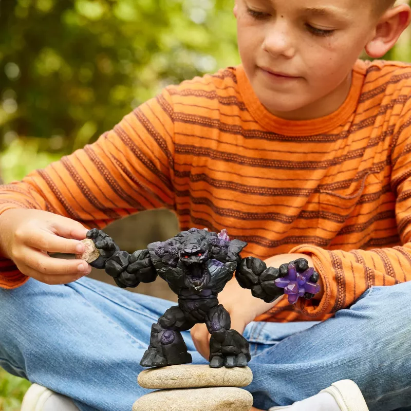 schleich ELDRADOR CREATURES Varjukivikoletis, Monsters and dragons, Stone World, 7 a, Must, Lilla, Plast