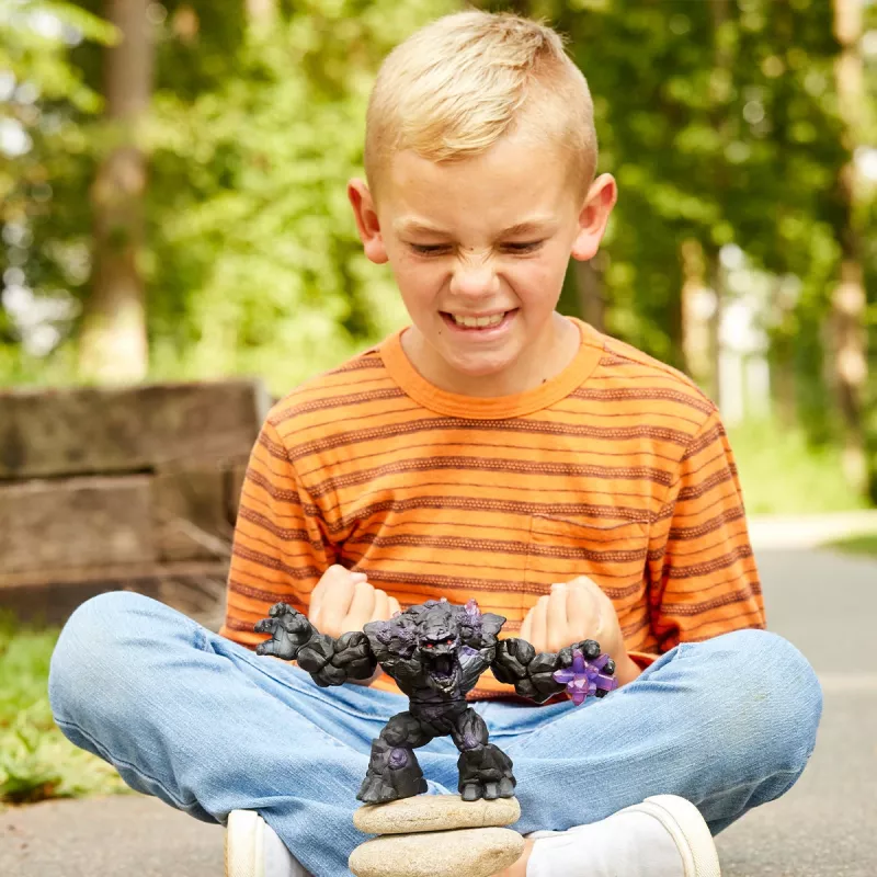 schleich ELDRADOR CREATURES Varjukivikoletis, Monsters and dragons, Stone World, 7 a, Must, Lilla, Plast