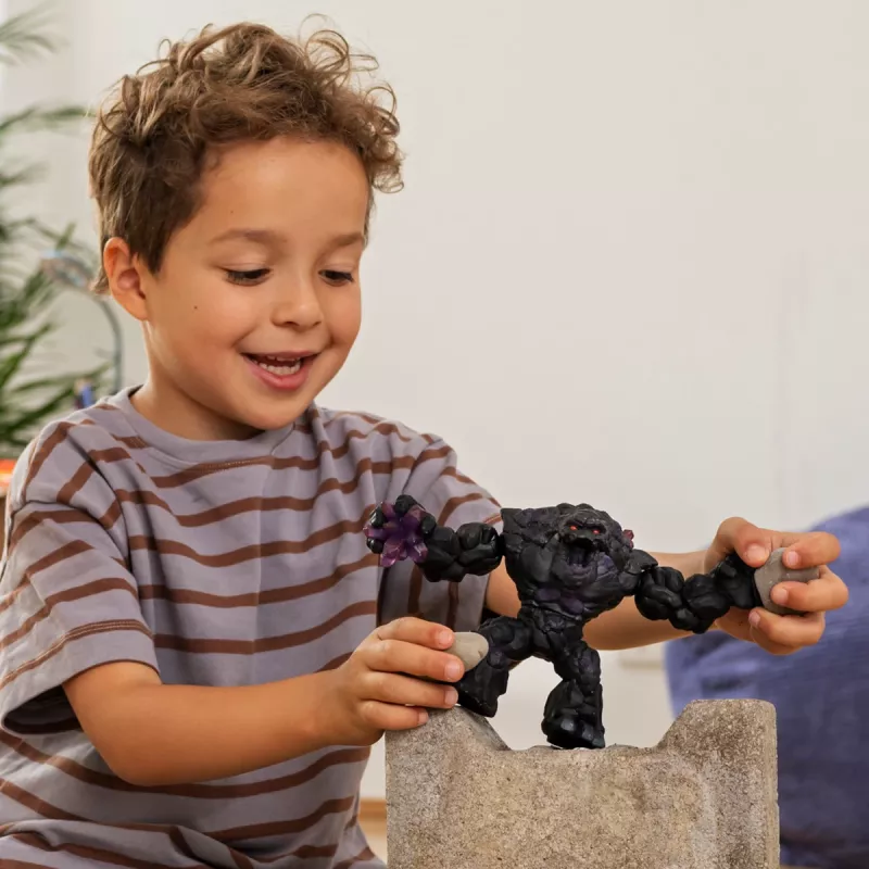schleich ELDRADOR CREATURES Varjukivikoletis, Monsters and dragons, Stone World, 7 a, Must, Lilla, Plast