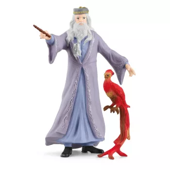 schleich Albus Dumbledore & Fawkes, 6 a, Harry Potter™, mitmevärviline, plastik
