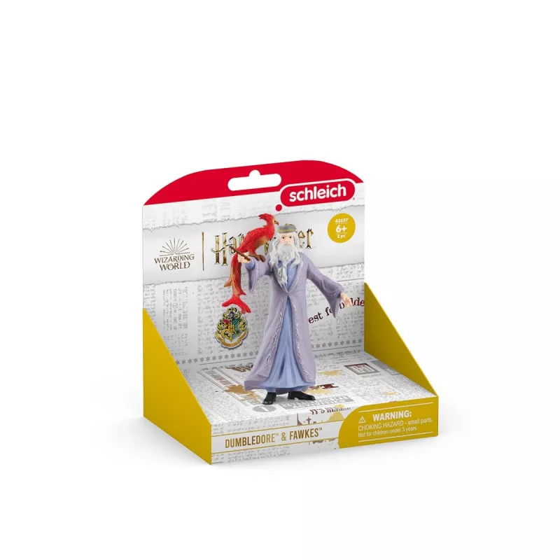 schleich Albus Dumbledore & Fawkes, 6 a, Harry Potter™, mitmevärviline, plastik