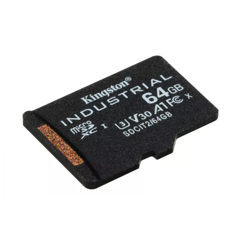 Kingston Technology 64GB microSDXC Industrial C10 A1 pSLC Card üksikpakend ilma adapterita