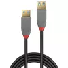 Lindy 2m USB 3.2 Type A pikenduskaabel, 5Gbps, Anthra Line, 2 m, USB A, USB A, USB 3.2 Gen 1 (3.1 Gen 1), 5 Gbit/s, must