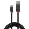 Lindy 1,5 m USB 3.2 Type A to C kaabel, 10 Gbit/s, Must Line, 1,5 m, USB A, USB C, USB 3.2 Gen 1 (3.1 Gen 1), 10 Gbit/s, Must