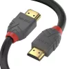 Lindy 3m High Speed HDMI kaabel, Anthra Line, 3 m, HDMI Type A (Standard), HDMI Type A (Standard), 4096 x 2160 pixels, 18 Gbit/s, Must, hall