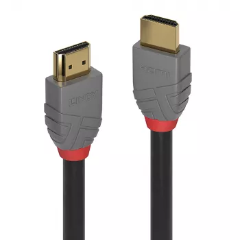 Lindy 1m kiire HDMI-kaabel, Anthra Line, 1 m, HDMI tüüp A (standardne), HDMI tüüp A (standardne), 4096 x 2160 pikslit, 18 Gbit/s, must, hall