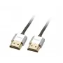 Lindy 1m CROMO õhuke High Speed HDMI kaabel Ethernetiga, 1 m, HDMI Type A (Standard), HDMI Type A (Standard), 3D, Must