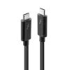 Lindy 1 m Thunderbolt 3 kaabel, passiivne, isane, isane, 1 m, 20 Gbit/s, must, 60 W