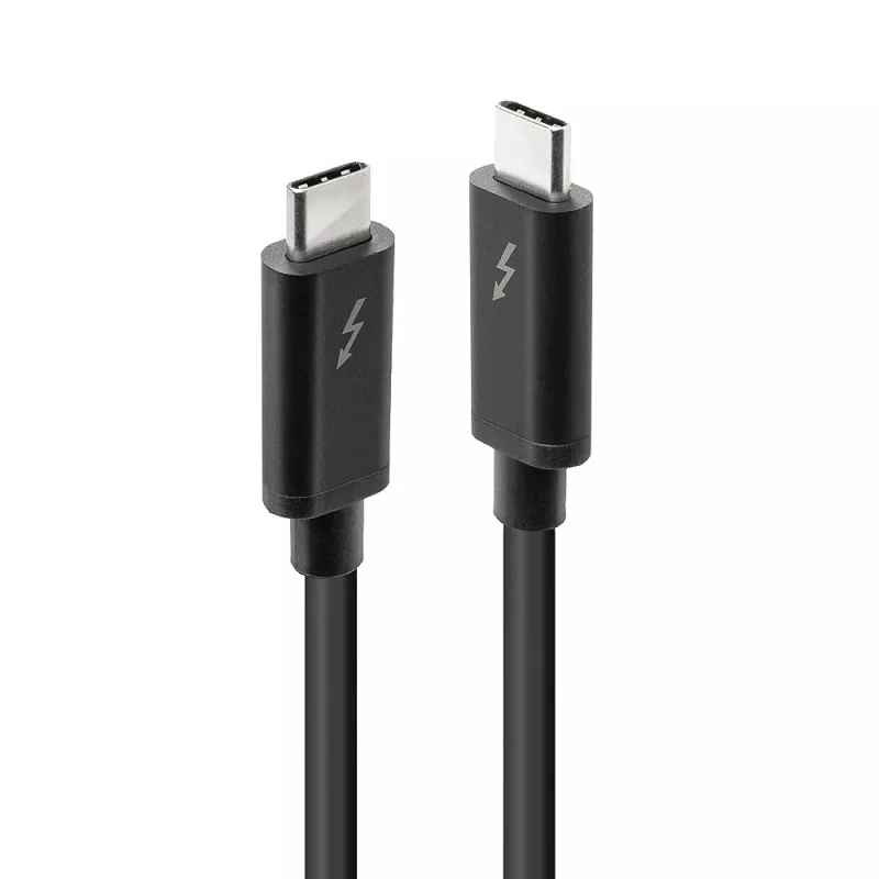 Lindy 1 m Thunderbolt 3 kaabel, passiivne, isane, isane, 1 m, 20 Gbit/s, must, 60 W