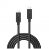 Lindy 1 m Thunderbolt 3 kaabel, passiivne, isane, isane, 1 m, 20 Gbit/s, must, 60 W