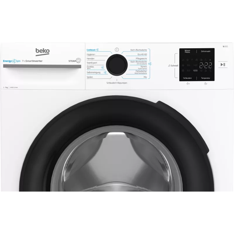 Beko b300 BM3WFU3741X pesumasin eestlaetav 7 kg 1351 RPM valge