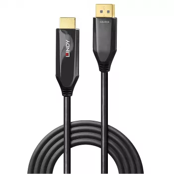 Lindy 2m Active DisplayPort 1.4 to HDMI 8K60 kaabel, 2 m, HDMI Type A (Standard), DisplayPort, Male, Male, sirge