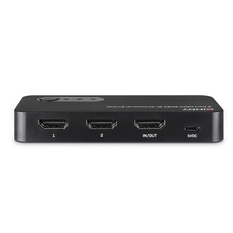 Lindy 2-pordiline HDMI 8K60 kahesuunaline lüliti, HDMI, ABS, must, 120 Hz, 3840 x 2160, 7680 x 4320, 48 Gbit/s