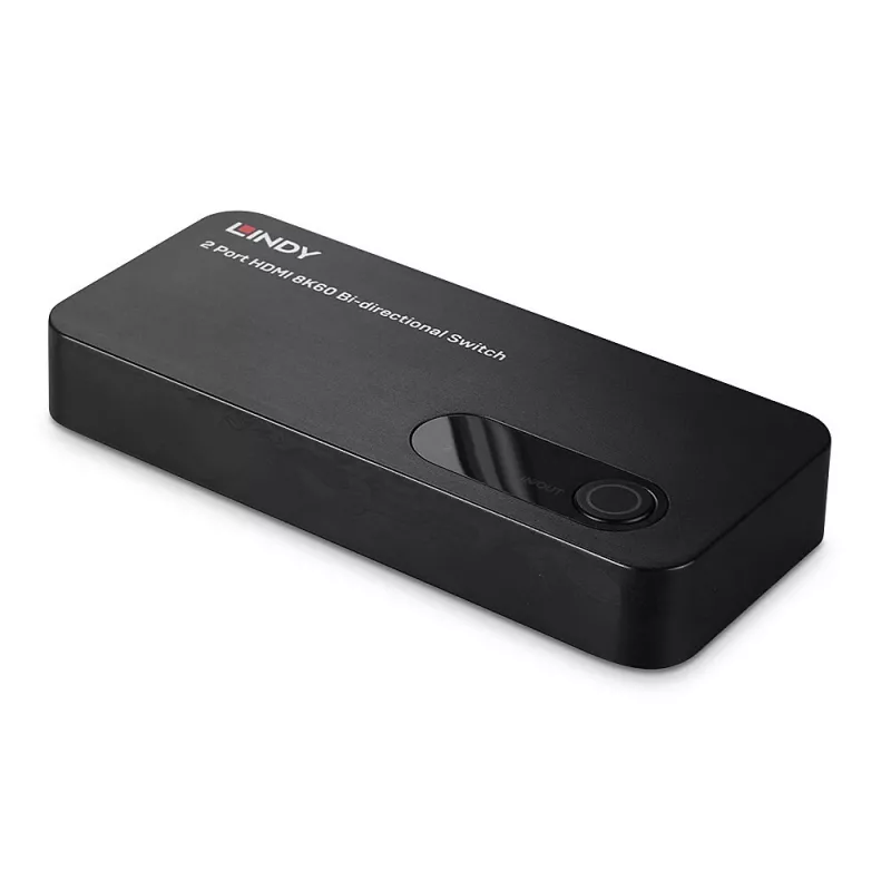 Lindy 2-pordiline HDMI 8K60 kahesuunaline lüliti, HDMI, ABS, must, 120 Hz, 3840 x 2160, 7680 x 4320, 48 Gbit/s