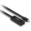 Lindy 5m USB 3.2 Gen 2 C/C Active Extension, 5 m, USB C, USB C, USB 3.2 Gen 2 (3.1 Gen 2), 10 Gbit/s, Must