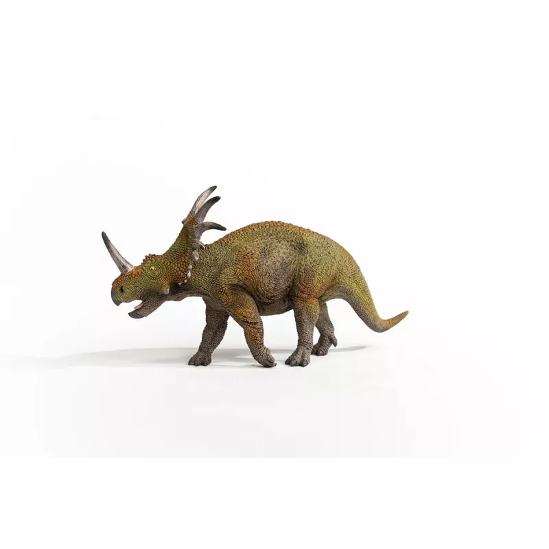 schleich Dinosaurs Styracosaurus, 4 a, Maad vallutamas, Dinosaurused ja vulkaan, Roheline, Hall, Plastik