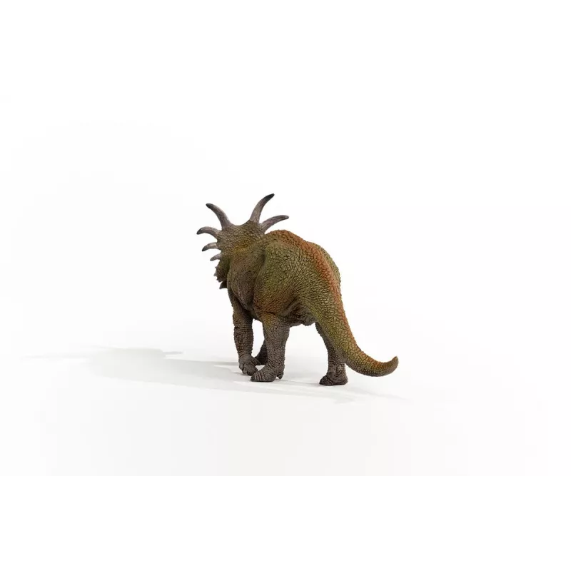 schleich Dinosaurs Styracosaurus, 4 a, Maad vallutamas, Dinosaurused ja vulkaan, Roheline, Hall, Plastik