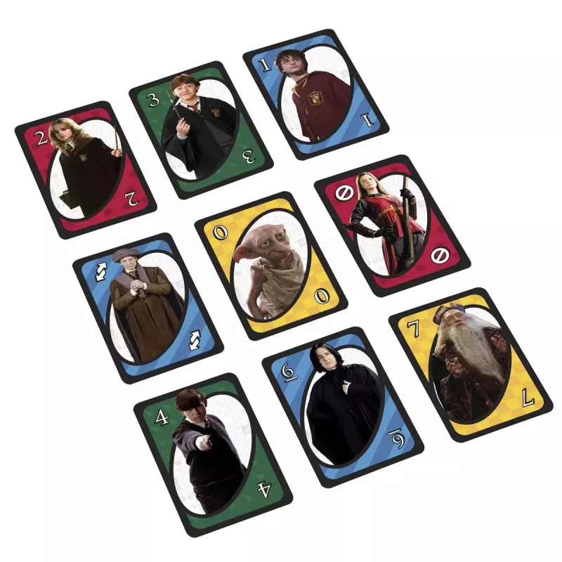 Kaardimäng MATTEL UNO Harry Potter — mahavisatav kaardimäng, vanusele 7+