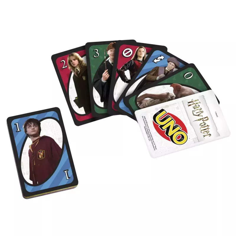Kaardimäng MATTEL UNO Harry Potter — mahavisatav kaardimäng, vanusele 7+