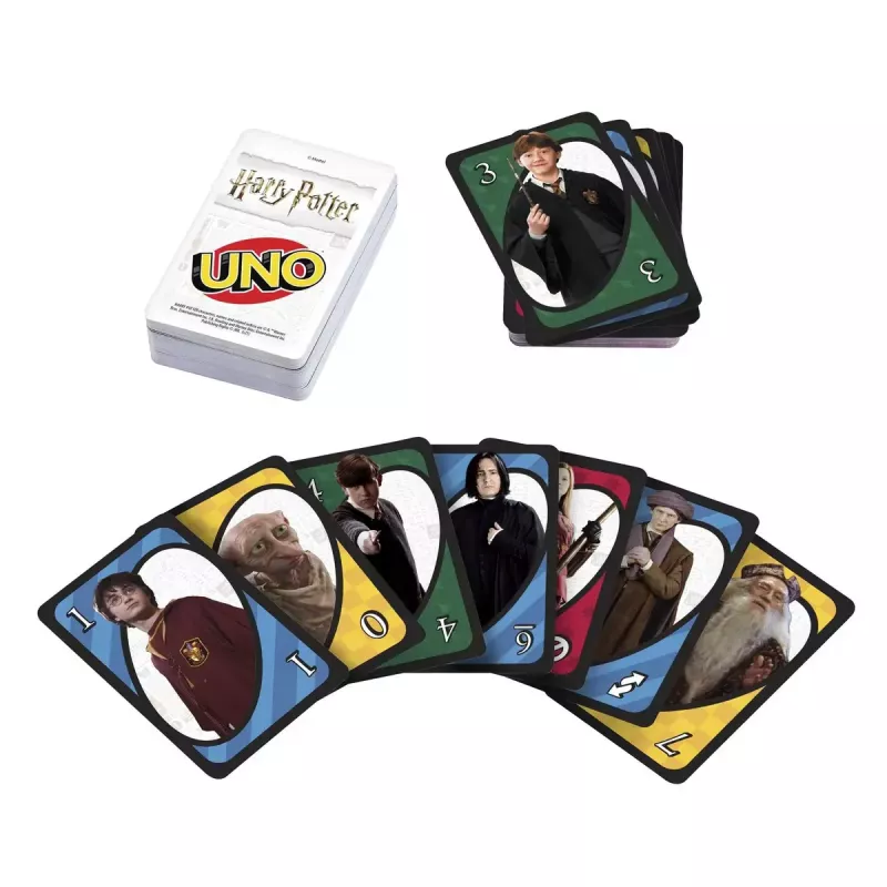 Kaardimäng MATTEL UNO Harry Potter — mahavisatav kaardimäng, vanusele 7+