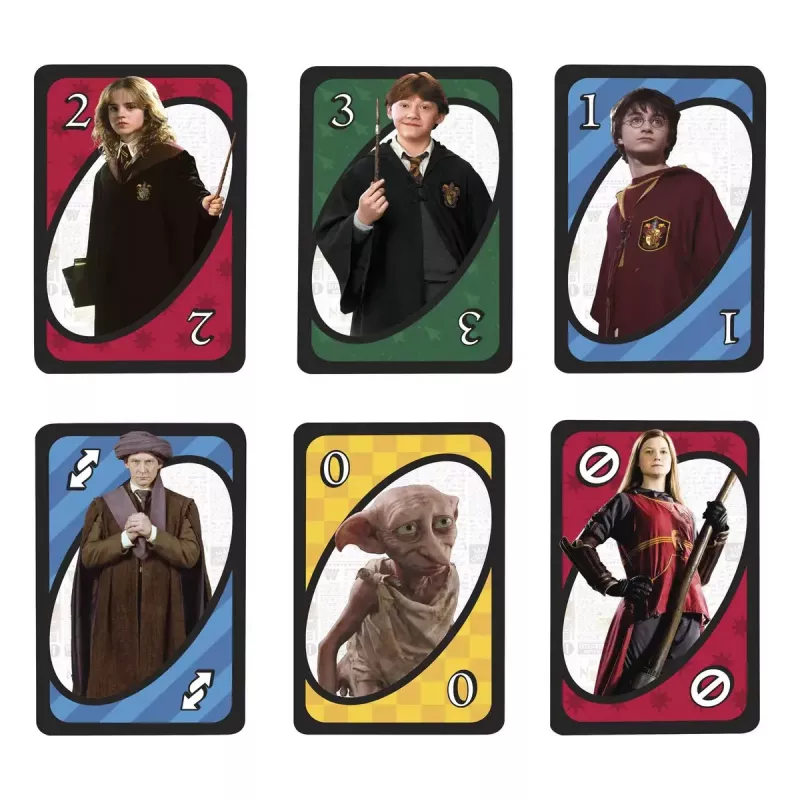 Kaardimäng MATTEL UNO Harry Potter — mahavisatav kaardimäng, vanusele 7+