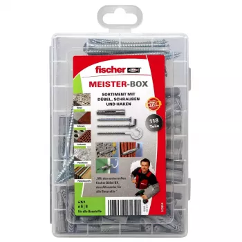 Kruvi- ja tüüblikomplekt Fischer MEISTER-BOX UX 75 tk