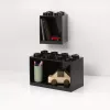 room copenhagen LEGO Tellistest riiul 8+4 must — modulaarne seinariiul 2 riiuliga