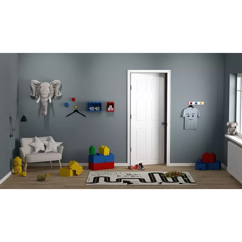 Room Copenhagen LEGO Brick Shelf 8+4 punane, 2 riiulit