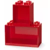 Room Copenhagen LEGO Brick Shelf 8+4 punane, 2 riiulit