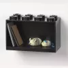 Room Copenhagen LEGO Brick 8 riiul must, modulaarne vitriinriiul