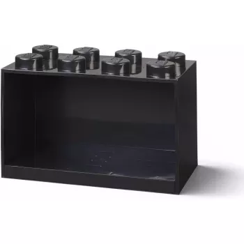 Room Copenhagen LEGO Brick 8 riiul must, modulaarne vitriinriiul