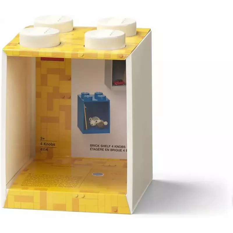 room copenhagen riiul Room Copenhagen LEGO Brick 4 riiul valge 41141735 – seinale kinnitatav LEGO-ühilduv vitriinriiul
