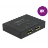 DELOCK DisplayPort 2-1 lüliti - kahesuunaline 8K 30Hz