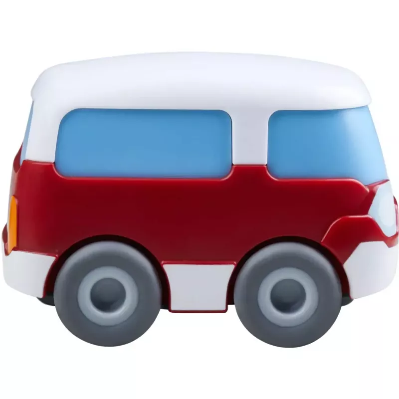 Bus HABA Kullerbu Momentum Motor Mini Bus Blue hall Red Valge