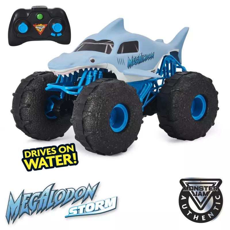 Monster Jam, ametlik Megalodon STORM maastikul kaugjuhitav monster truck, mõõtkavas 1:15
