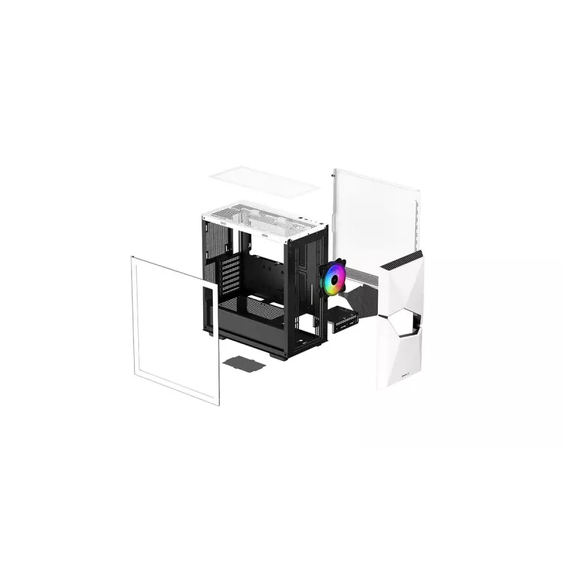 PC-korpus DeepCool CYCLOPS WH Midi Tower Valge