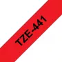 Sildilint Brother TZe441 18mm must punasel
