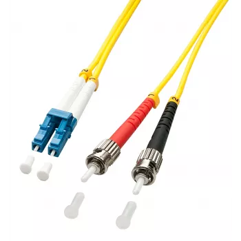 Lindy 2 m LC/ST InfiniBand/kiudoptiline kaabel Mitmevärviline, Kollane