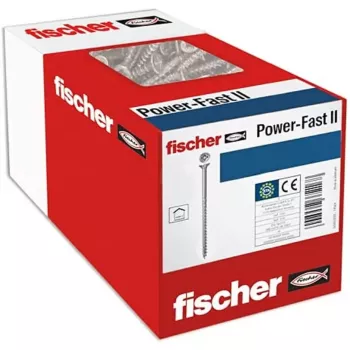Kruvi Fischer 670501 — terasest puidukruvi 100 mm, 6 mm läbimõõt, 60 mm keere, pakis 25 tk