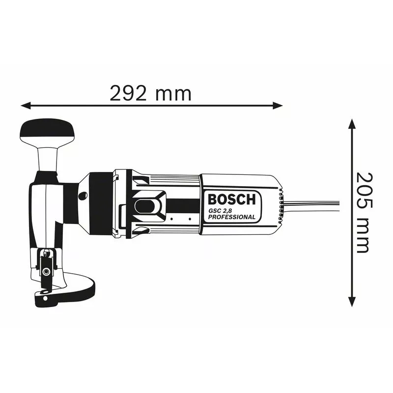 Bosch 0 601 506 103 elektrilised metallikäärid/näpitsad 2400 lööki/min 500 W