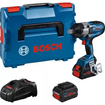 Bosch GDS 18V-1050 H Professional akulöökmutrikeeraja, 18 V, 1050 Nm, 1750 p/min, 3/4" väline neljakant, 2x ProCORE18V 5,5 Ah, L-BOXX, sinine/must