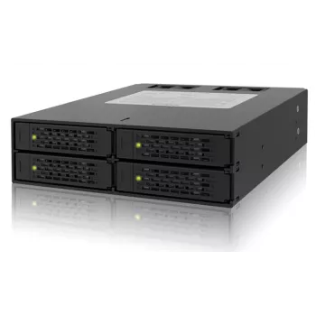ICYDOCK ToughArmor täismetallist 4 pesaga 2,5-tolline SATA HDD ja SSD tagapaneeli puur välise 5,25-tollise pesa jaoks