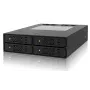 ICYDOCK ToughArmor täismetallist 4 pesaga 2,5-tolline SATA HDD ja SSD tagapaneeli puur välise 5,25-tollise pesa jaoks