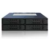 ICYDOCK ToughArmor täismetallist 4 pesaga 2,5-tolline SATA HDD ja SSD tagapaneeli puur välise 5,25-tollise pesa jaoks